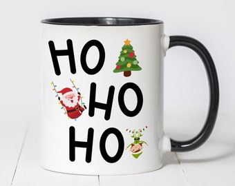 Ho Ho Ho Coffee Mug, Christmas Mug, Holiday Mug, Holiday Coffee Mug, Christmas Gift, Coffee Mug Gift, Christmas Mug Gift, Coffee Mug