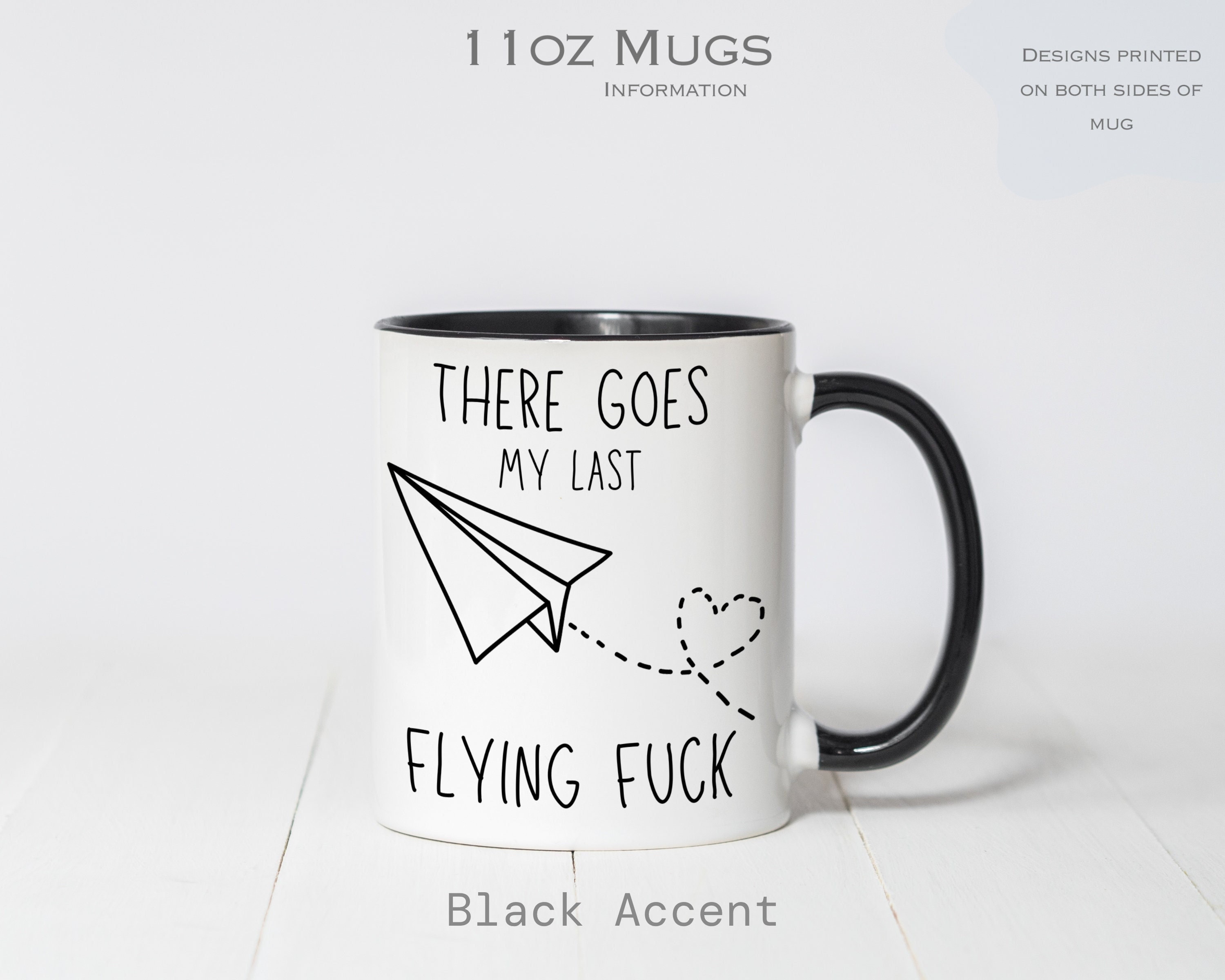 Funny 'Flying Fuck' Coffee Mug - Sarcastic Novelty Gift