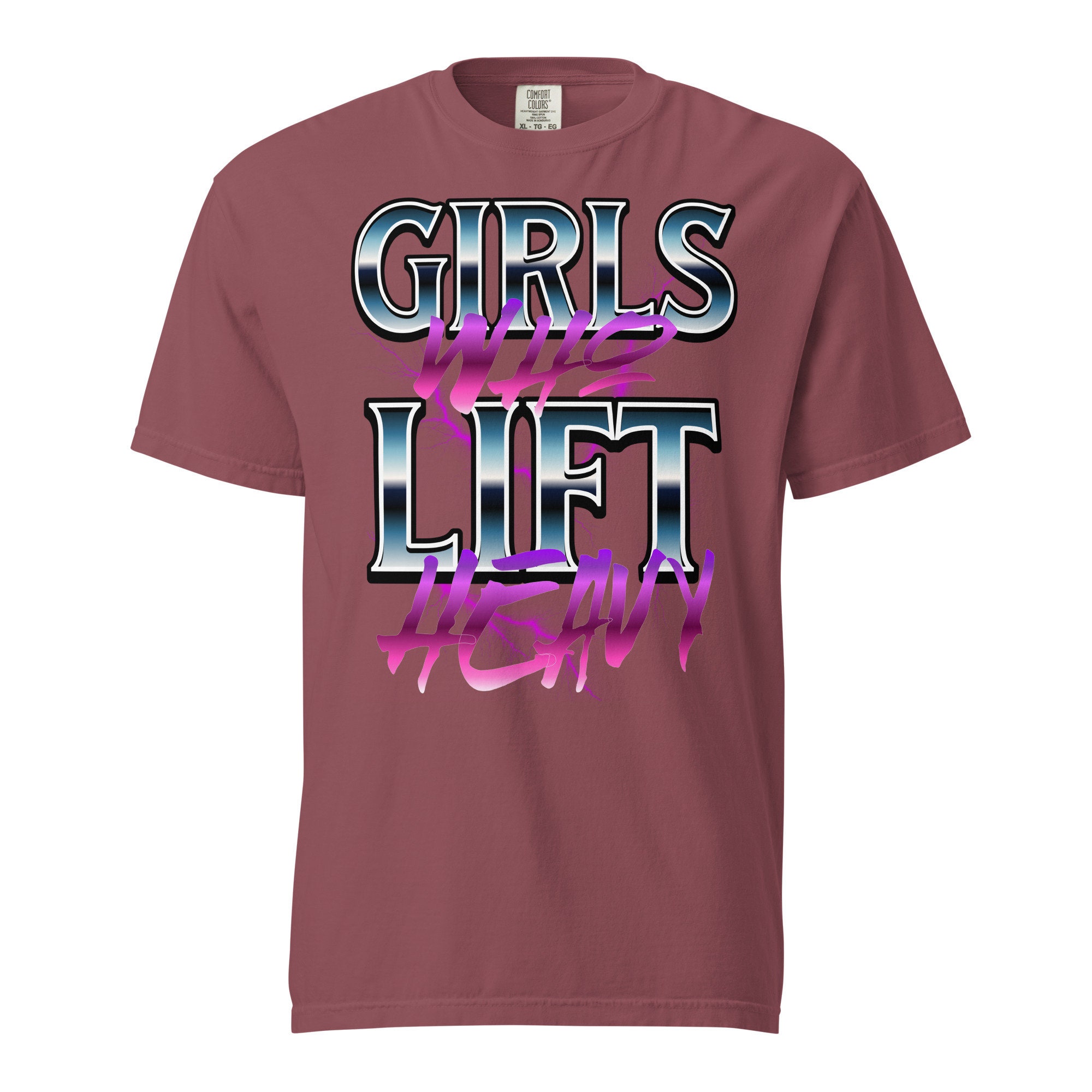 Girls Who Lift Gym Pump Cover Tshirt for Women, Bootleg Tee, Comfort Colors Pump Cover for