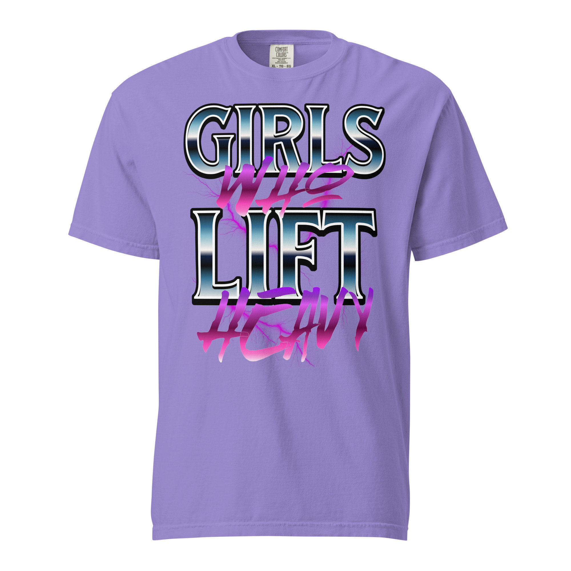 Girls Who Lift Gym Pump Cover Tshirt for Women, Bootleg Tee, Comfort Colors Pump Cover for