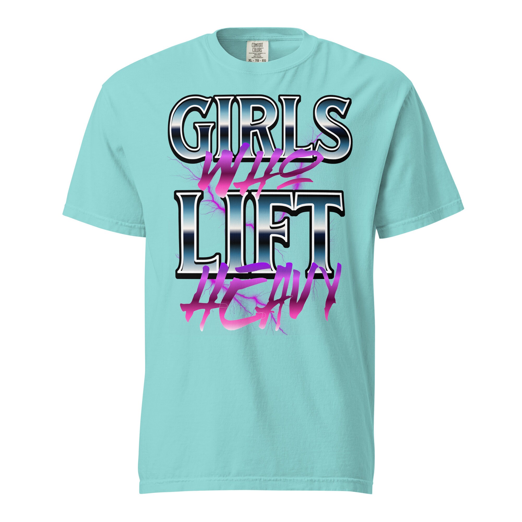 Girls Who Lift Gym Pump Cover Tshirt for Women, Bootleg Tee, Comfort Colors Pump Cover for