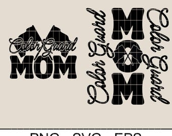 Color Guard Mom SVG PNG: Marching Band Shirt Design (Digital File)