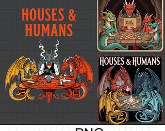 D20 Dragon Parody PNG: DnD Dice Tabletop Art (Digital Download)