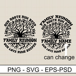 Family Reunion Tree 2024 Svg Png , Family Reunion svg, Family Tree svg,Our Roots Run Deep Our Love Runs Deeper Svg Juneteenth Freedom Day