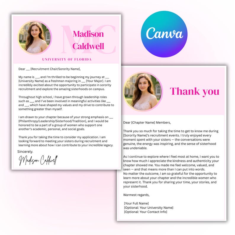 Editable Sorority Resume Template - Il 794xN.7013345570 Jn9m 