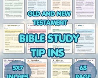 Bible Study Insert Old and New Testament 66 Page Bundle – Scripture ...
