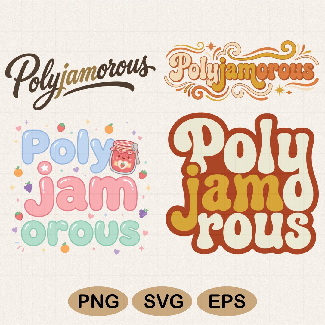 Polyjamorous Music Lover SVG PNG Bundle - Funny Musician Quote, Multi ...