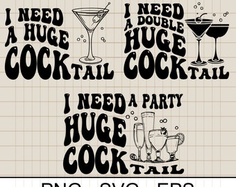 SVG de cóctel divertido: diseño de humor para adultos sobre bebidas (descarga digital)