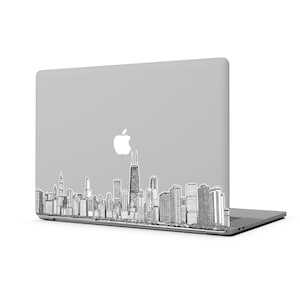 Adesivo avvolgente Chicago per bottiglia d'acqua da viaggio, custodia per laptop, regalo alla moda