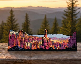 Bryce Canyon Aufkleber Stanzen Panorama Hoodoo Vinyl Aufkleber