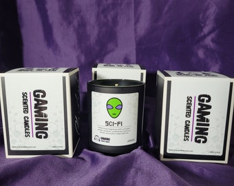 Sci-Fi Gaming scented candle - (You use around 3 of 5 senses while playing video games, How about you apply one more to this..... SMELL).