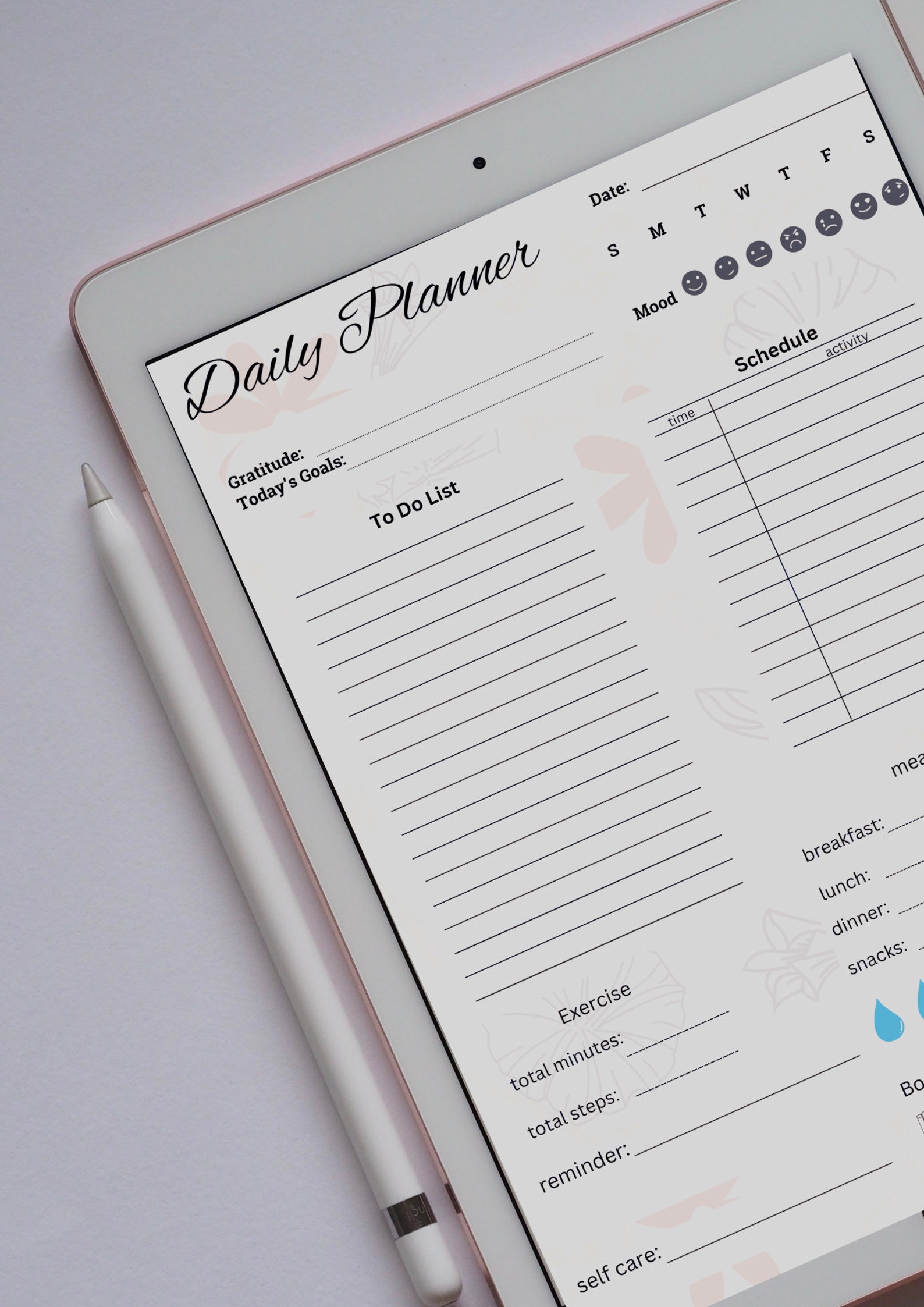 Daily Planner, Daily Planner Printable, Printable to Do List, Day ...