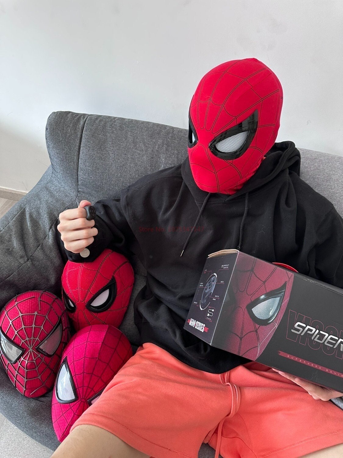 3d Spiderman Homecoming Masques Peter Parker Miles Morales Raimi Superhero  Cosplay Costume Masques Halloween Headgear