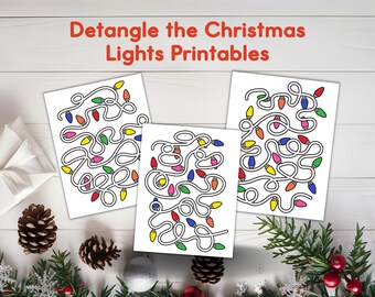 Christmas Tracing Activity | Fun Learning Printables for Kids | Preschool Christmas Tracing Practice | Christmas Tracing Worksheets