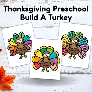 Build A Turkey Craft for Kids | Thanksgiving Printable Activity | Turkey Craft Ideas | Printable Turkey Craft | Thanksgiving Craft for Kids
