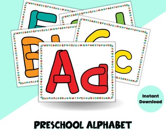 Play Dough Mats | Homeschool Activities For Pre-K And K | Alphabet Tracing Mat | Homeschool Preschool Activities | Homeschool Learning