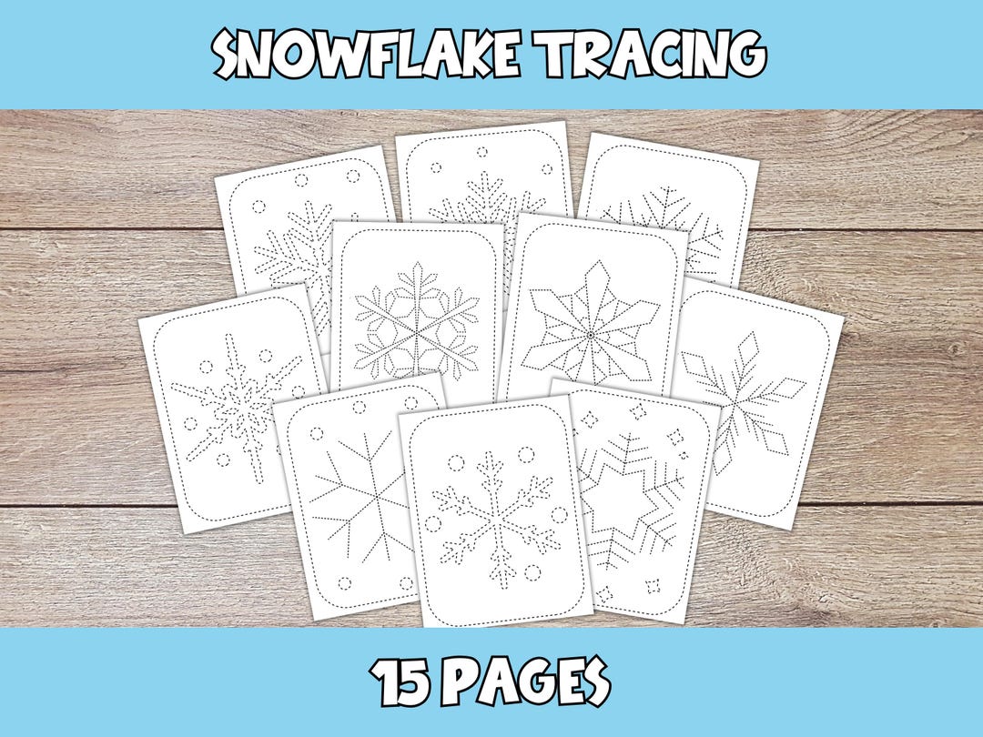 Winter Tracing and Coloring Pages - Winter Fine Motor Activity ...