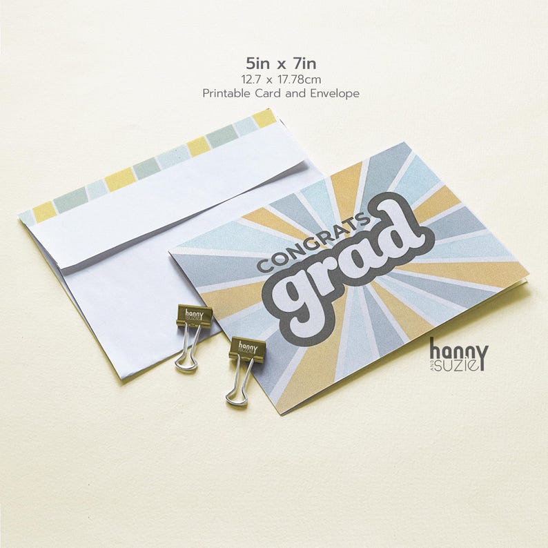 Printable Graduation Card, Congrats Grad Card, 2025 Graduate, Instant ...