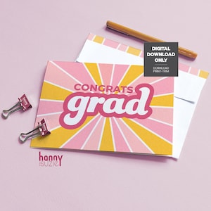 Cartão de parabéns para formatura, cartão de formatura, formatura de 2025, você conseguiu, download instantâneo