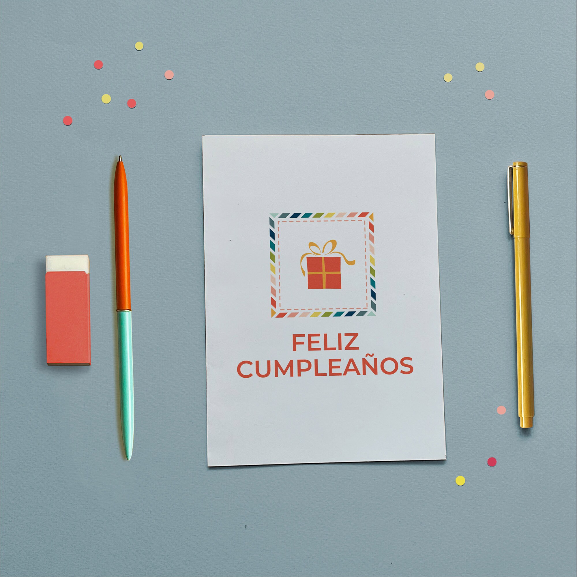 Feliz Cumpleaños Printable Card, Spanish Birthday Printable Card ...