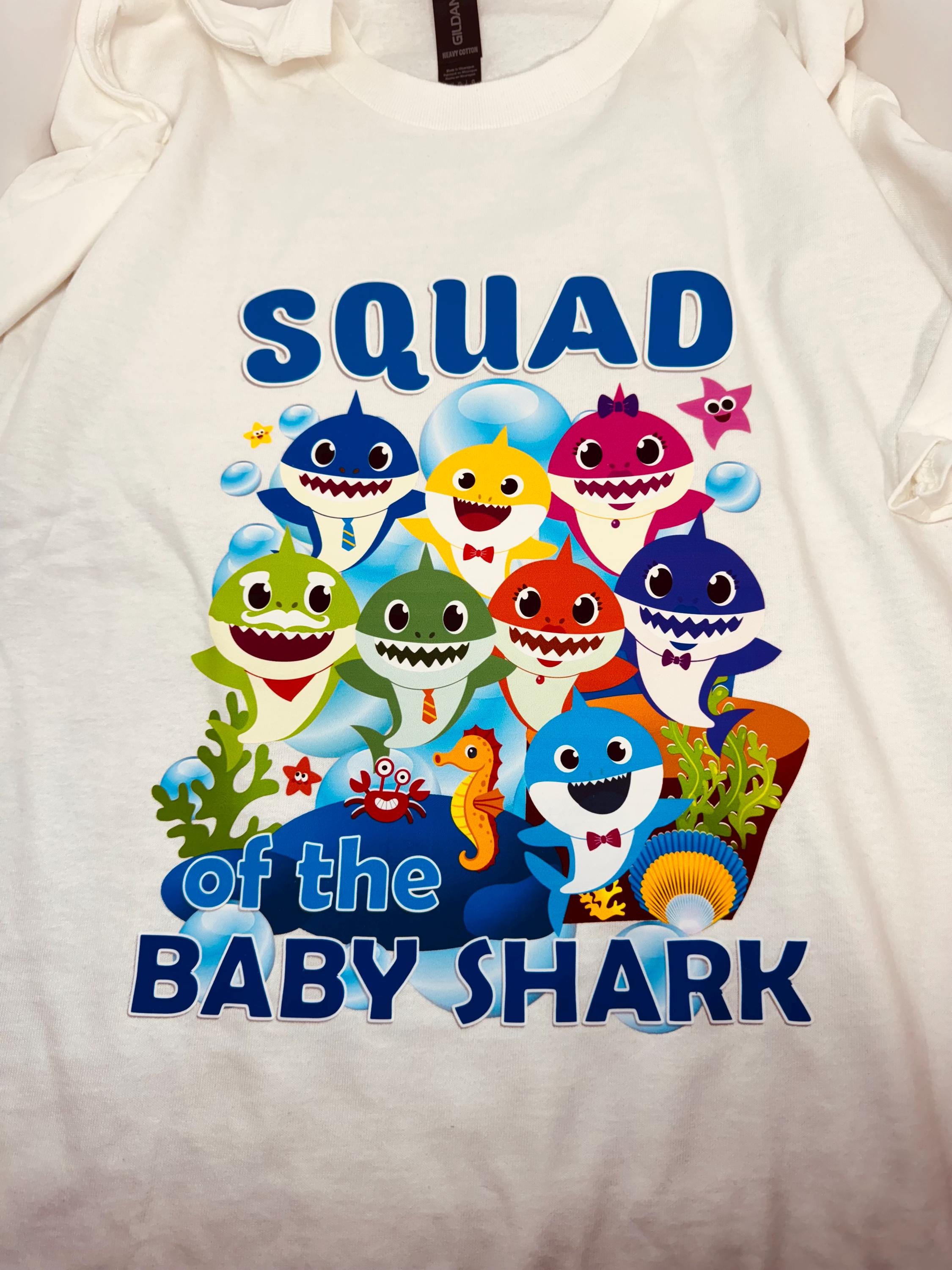 Babyhug 100% Cotton Half Sleeves T-Shirt Shark Club Print - Teal Blue