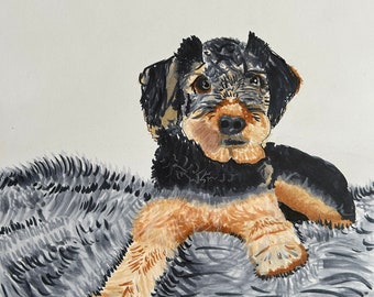 Pet Portrait, Dog Lover Gift, Custom Pet Portrait, Custom Dog Portrait, Dog Art, Custom Pet Illustration