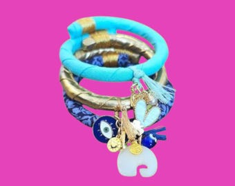 Woven Bracelet Set, Adjustable Bracelets, Bracelets for Women, Women&#39;s Accessories, Bohemian Bracelets, Handmade Bracelets, Fabric