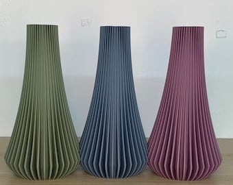 Gift Vase Custom Color Flowers / Scandi / 3D Print / Waterproof / Flowers / Dried Flowers / Floor Vase / GENTOOPING