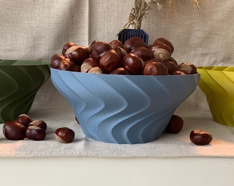 Skandi decorative bowl in desired color, bowl, decoration, fruit bowl, desired color, 3D printing, BOVLOPING