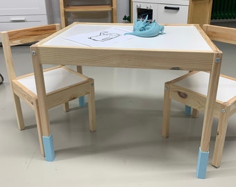 Feet legs suitable for children's table Latt/Laett from Ikea