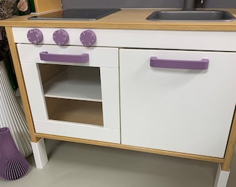 Feet legs height adjustable children's kitchen suitable for Ikea Duktig