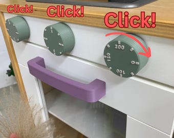 Knobs stove oven CLICK Ikea Duktig in desired color