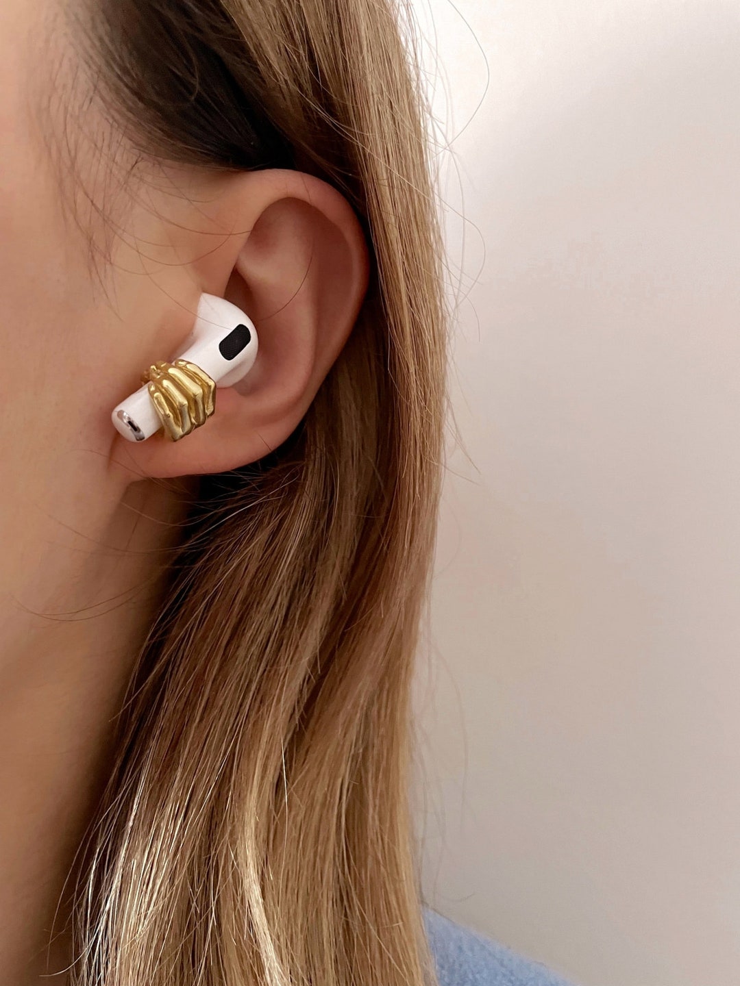 Gold Airpods Halter Ohrring • Kopfhörer Halter Ohrring • Airpods ...