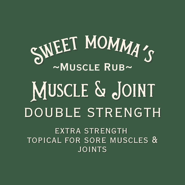 Muscle Rub - Sweet Momma’s Original Double Strength Topical for Muscles & Joints - Organic Herbs and Oils - Muscle Balm - Deep Tissue