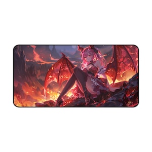 Ultra Edition MTG Playmat No Overlay 31" x 15.5" Succubus Fire Mage- Fantasy RPG