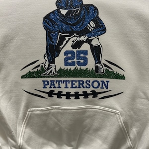 Personalized Football Hoodie