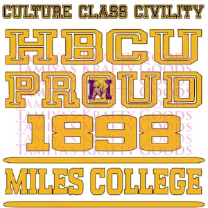Miles College HBCU Tshirt