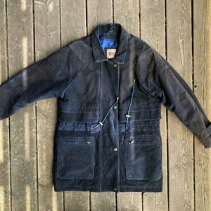 Vintage 1990s Genuine Leather Suede Zip Jacket - Size L - Annex Leather