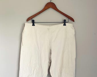 Pantaloni da karate vintage / 100% cotone con chiusura laterale a laccetto / anni '80 / Taglia L