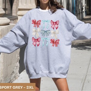 Coquette Clothing, Coquette 4th of July, Coquette Sweatshirt, Coquette Shirt, Coquette Top, Coquette Clothes, Bow Sweatshirt, Cute Bow Shirt