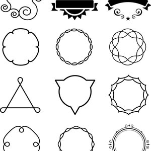 Medallion backs svg cut file