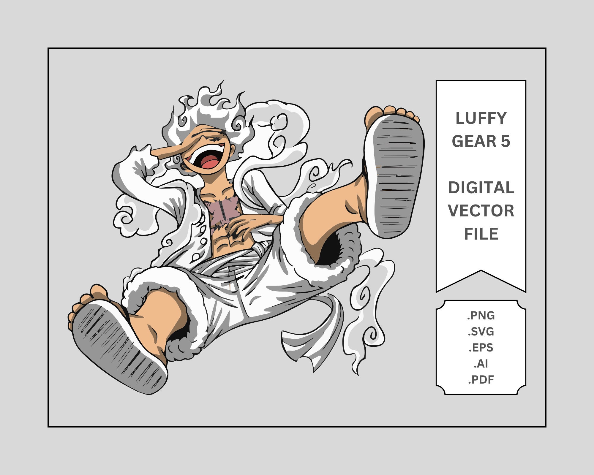 Luffy Gear 5, One Piece Gear 5, Manga, One Piece Png | High-Quality Anime  Vector Design