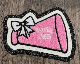 Custom Megaphone Embroidered Patches for Letterman Jackets, Bags - Personalized Color Design