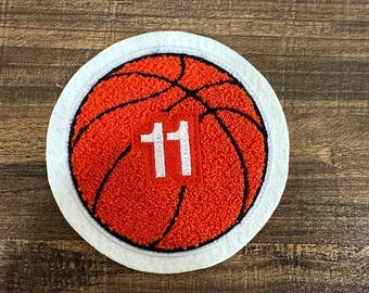 Basketball Custom Chenille Patch Letterman Jacket - Personalized Color Design