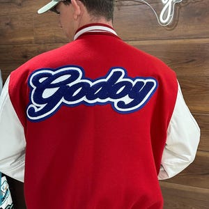 Personalized Chenille Name Color Design - Embroidered Patch for Letterman Jacket