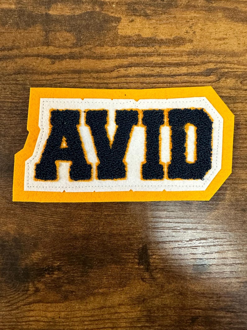 AVID Custom Embroidered Patches for Letterman Jackets, Bags ...