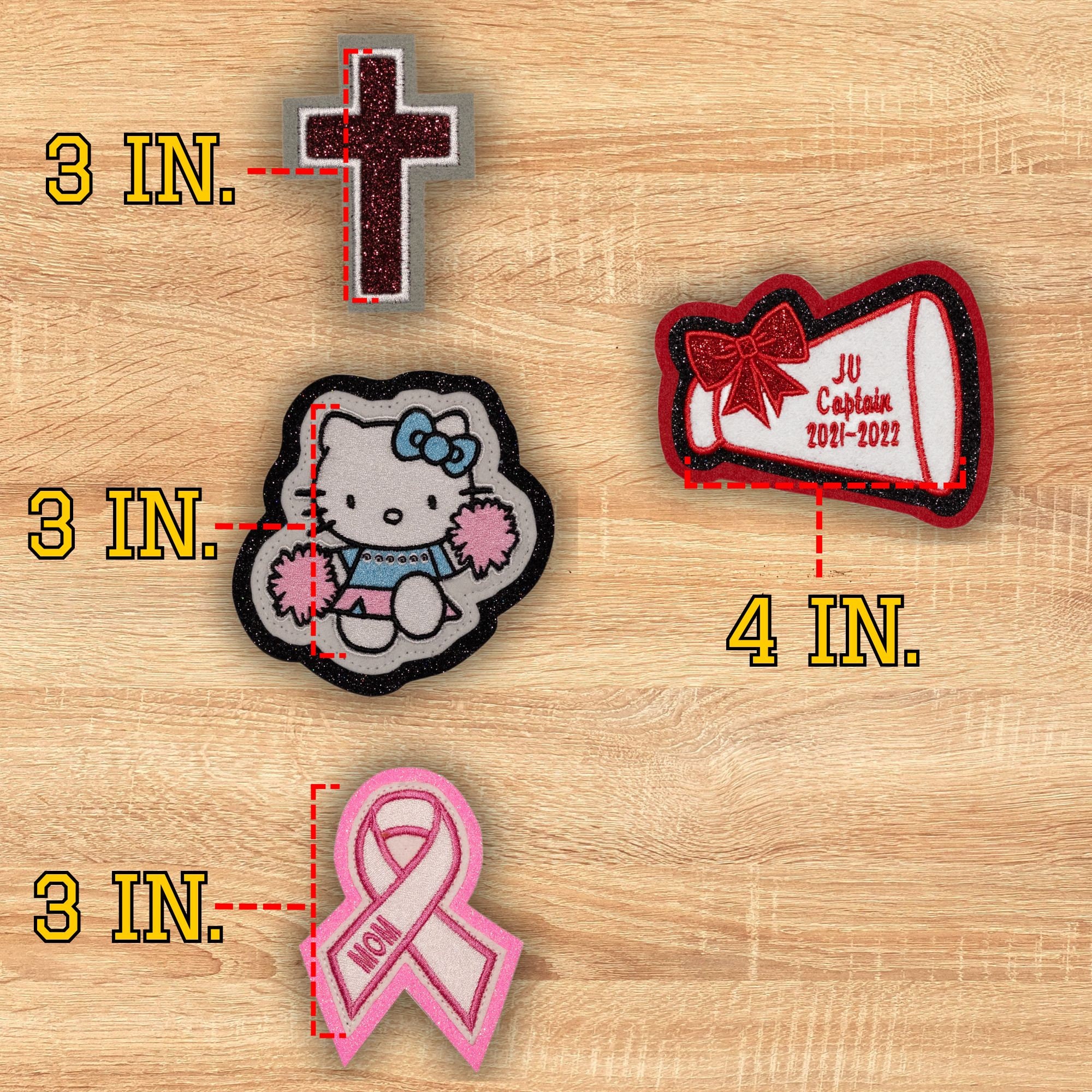 Custom Embroidered Patches for Letterman Jackets, Bags Personalized