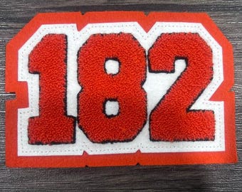 Custom Weight Class Embroidered Patches for Letterman Jackets, Bags - Personalized Color Design