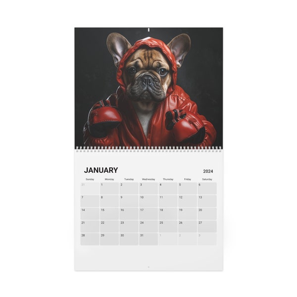 French Bulldog Calendar - Etsy