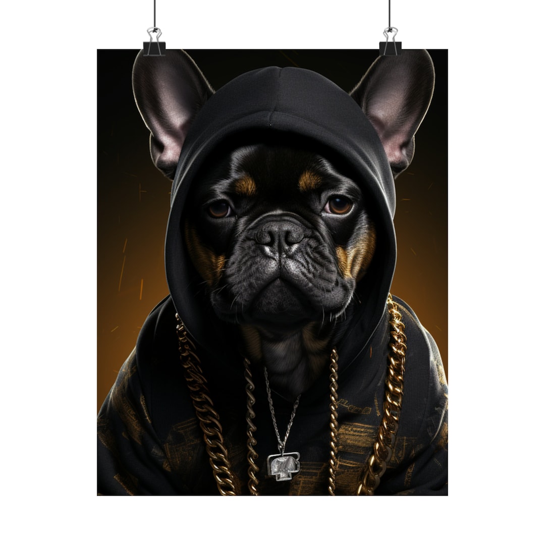 Frenchie BALLER Matte Vertical Posters Hip Hop French - Etsy